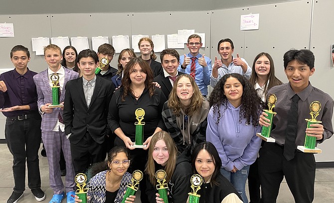Carson High School’s Speech and Debate team performed at Hug High School's December tournament and came away with awards while advancing to final rounds.