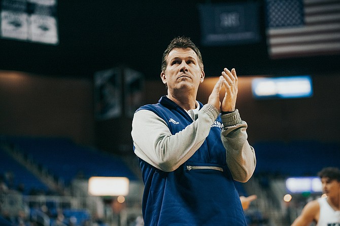 Nevada coach Steve Alford lacks a big scorer this season but has led the Wolf Pack to a 9-1 record.