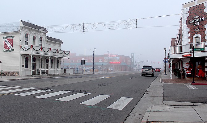 The cones are gone from Main Street for now but could be back in mid-January depending on the weather.