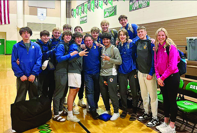 The Lowry High School boys basketball team at the Mesquite Madness tournament  at Virgin Valley High School in Mesquite.