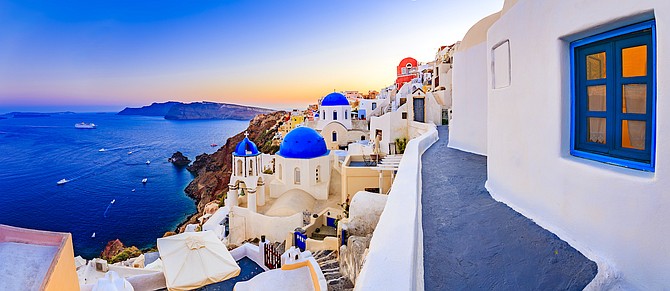 The Greek island of Santorini is the quintessential island one thinks about when traveling to Greece. Every picture shot on this island is a masterpiece.