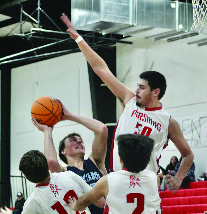 The high school gym was the happiest place in town after the Pershing County High School boys basketball team beat the visiting North Tahoe Lakers 73-67 last Friday night.