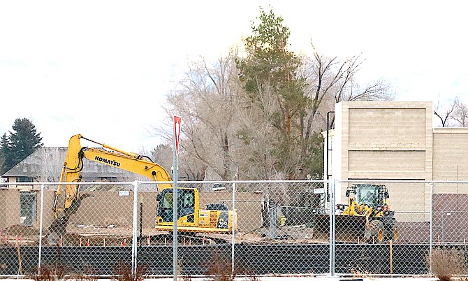 Work has been underway on the lot across from the Minden McDonald's for the new home of Big Chicken and Firehouse Subs, which could open in spring.