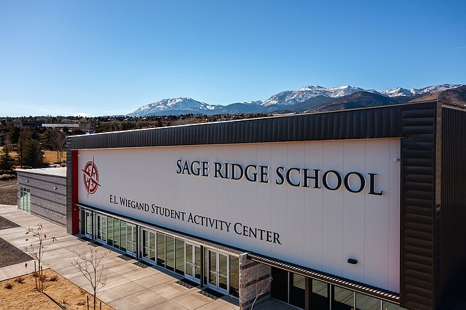 Montane Building Group announces the completion of a new student activity center at Sage Ridge School, located at 2545 Crossbow Court in Reno.