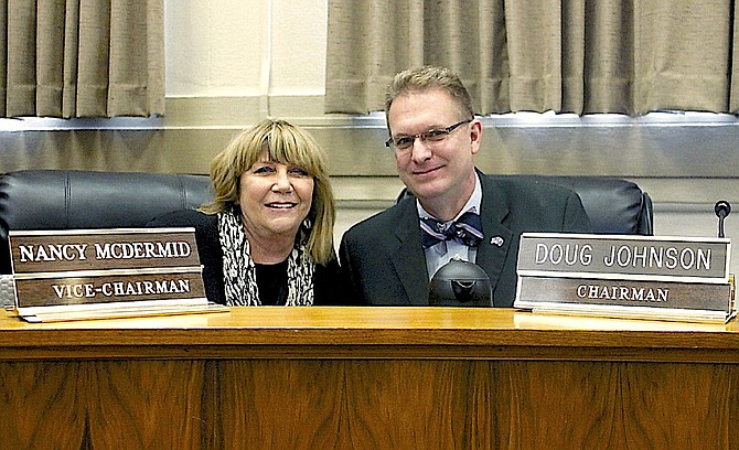 Two of Douglas County's three commissioners to serve the maximum three terms. Nancy McDermid is seeking a seat on the county audit committee.