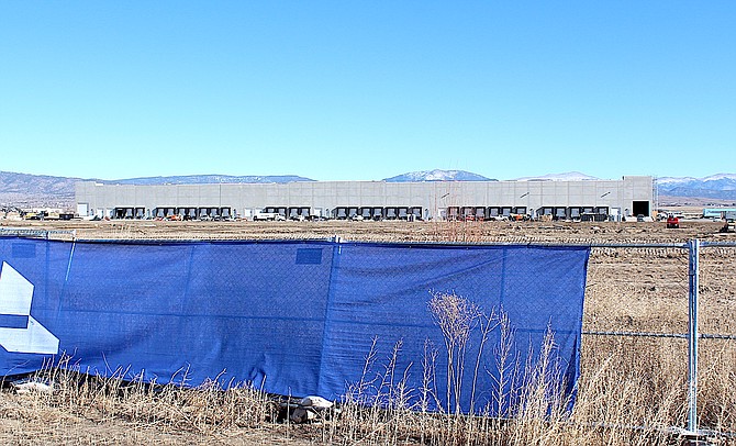 A 168,000 square foot UPS distribution center is being built along Heybourne Road.