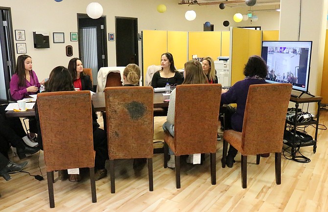 Representatives from Hope Means Nevada’s Reno office gathered in Reno’s Arlington Towers and Zoomed with officials in Las Vegas on Jan. 17 to discuss mental health issues impacting teens across the state.