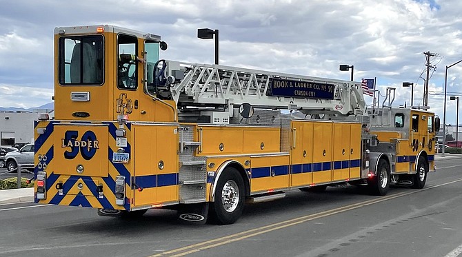 A Carson City Fire Department engine in 2023.