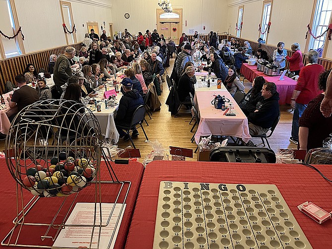 Bingo players turned out on Saturday for a fundraiser to help renovate the Genoa Town Hall in this photo submitted by resident Elaine Shively.