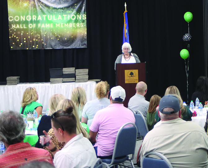 Ellen Townsend, who was inducted into the Greenwave Hall of Fame in 2017, was guest speaker at the 2022 induction. In the 1970s, Townsend was a trailblazer in women’s sports at the high school and collegiate levels.