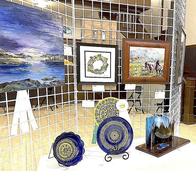 One of the displays at the Carson Valley Art Association’s Nov. 4, 2023, annual show in Minden.