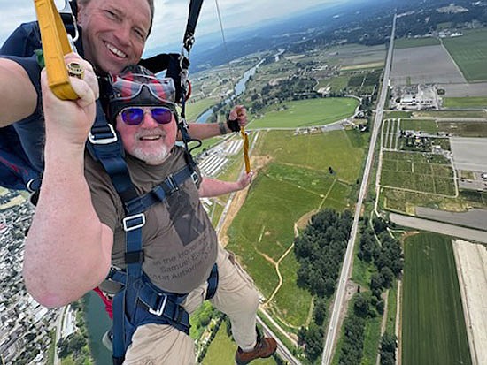 Ralph Myers, 81, skydived in Snohomish last week in honor of the World War II veterans of D-Day which included his uncle. The troop landings were to retake occupied France.