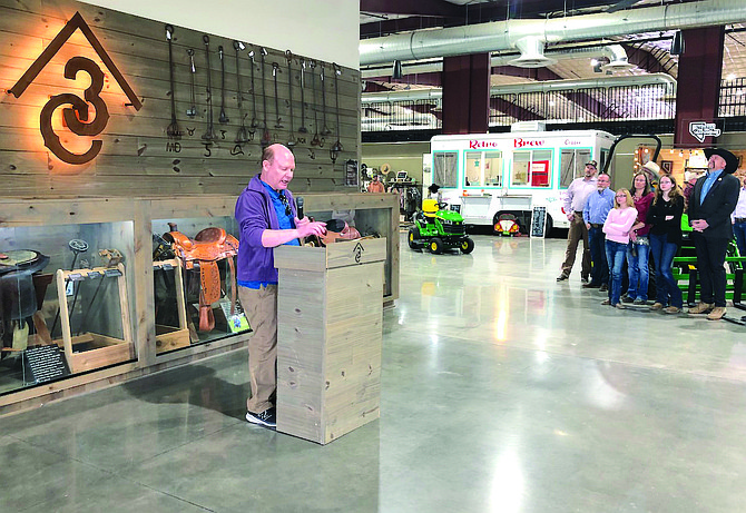 Bill Payne, Dean of College of Agriculture, Biotechnology and Natural Resources at the University of Nevada, Reno, said some of the branding iron collection was in his office at UNR and the rest at John Ascuaga’s Nugget until the family sold the property and asked CABNR to help preserve the collection.