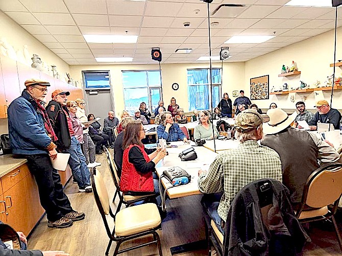 Wild horse advocates fill the Tuesday meeting of the Douglas County Advisory Board to Manage Wildlife on Tuesday. Photo special to The R-C by Mary Cioffi