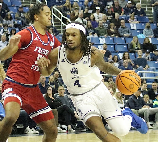 Nevada’s Tre Coleman is averaging career bests in scoring (8.8 ppg) and assists (2.9 apg) for the 24-win Wolf Pack.