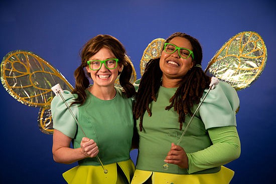 Molli Corcoran (left) developed a program to teach children dental health. The program has expanded with more Tooth Fairies, one of them being Jasmine Lomax (on the right).