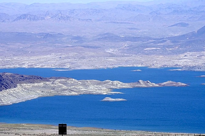 Lake Mead on June 6, 2023, seen from Boulder City.