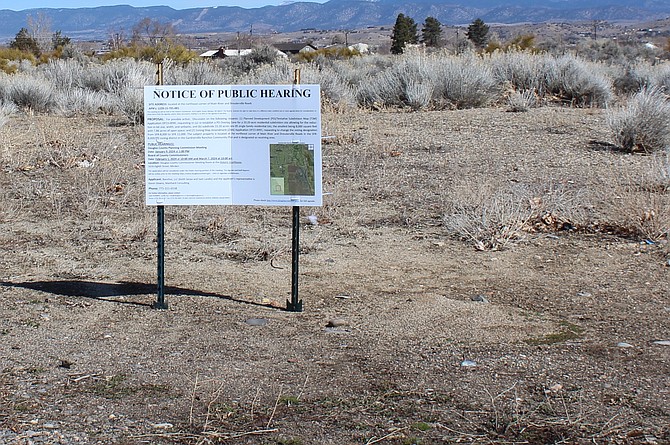 The site of a project proposed in the northeastern corner of the Gardnerville Ranchos.