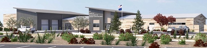 A rendering provided by Carson City of what the new Fire Station 55 and Emergency Operations Center on Butti Way will look like.