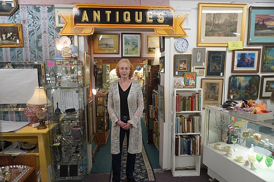 Remember When Antiques Mall owner Lori Powell Warren in her shop Thursday, Jan. 25.