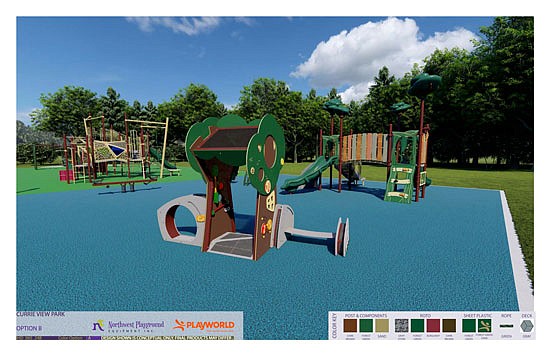 Currie View Park playground Option B