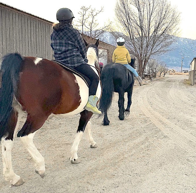 Between Horses and Humans program participants riding.
Photo Special to The R-C by Seanna Jackson