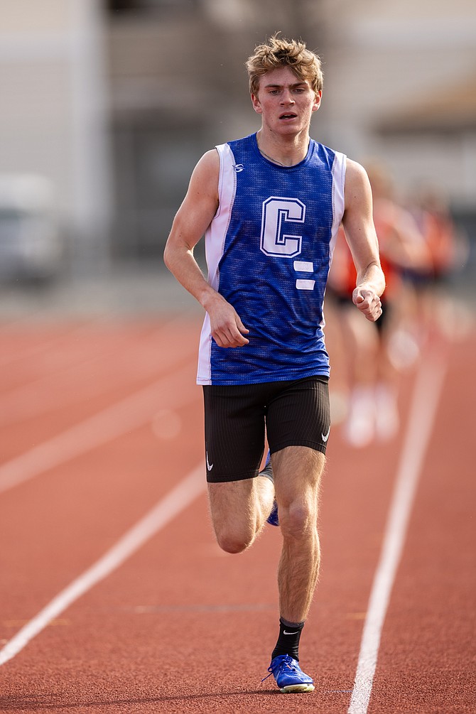 Carson High’s Sawyer Macy is nearing the school record in both the 1,600 and 3,200 meters, recording top-five times in school history in both events.