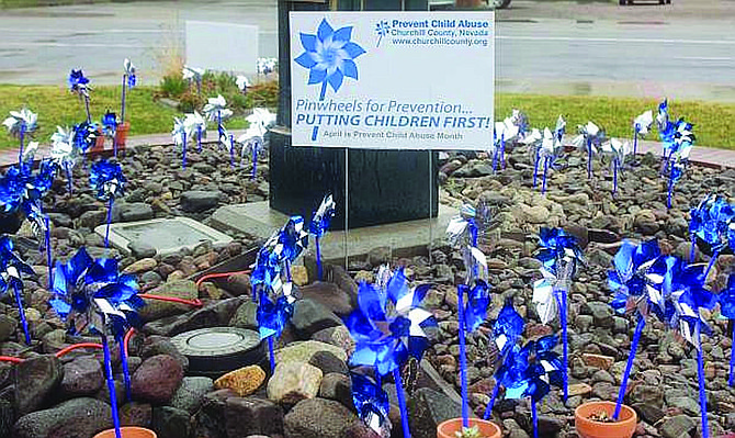 Pinwheels mark the beginning of April as Child Abuse Prevention Month. A ceremony is slated for Friday at 10 a.m. at Millennium Park.