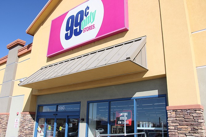Exterior of the 99 Cents Only store off East William Street in Carson City on April 8, 2024.