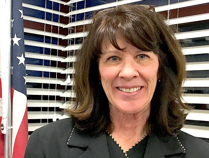Susan Jackson on the night she was appointed to serve on the Minden Town Board on March 27, 2019.
