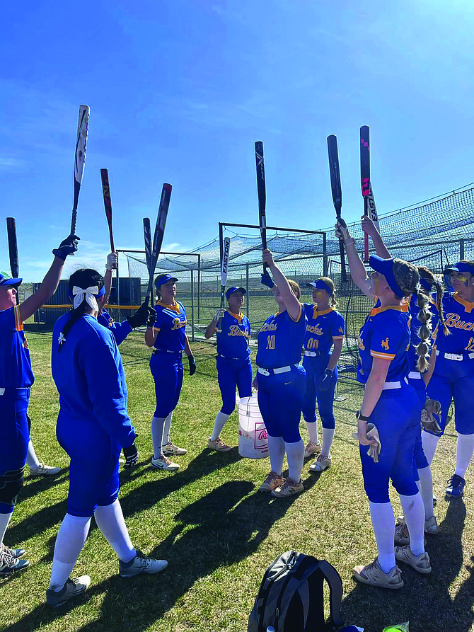 The Lowry High School softball team got back on the winning track with two victories at Spring Creek this past weekend. Lowry travels to Fallon this weekend.