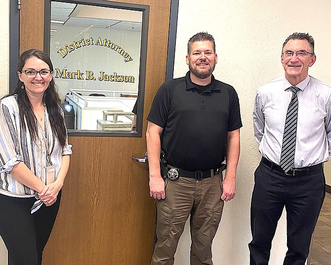 Victim Witness Coordinator Shannon Simmons, SVRT Investigator Brian Putzer and Chief Investigator Bill Hellman work make up the Douglas County Victim Witness Unit. Photo special to The R-C