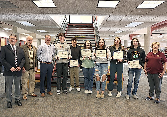 The Tahoe-Douglas Elks recognize eight Douglas High School students during March.