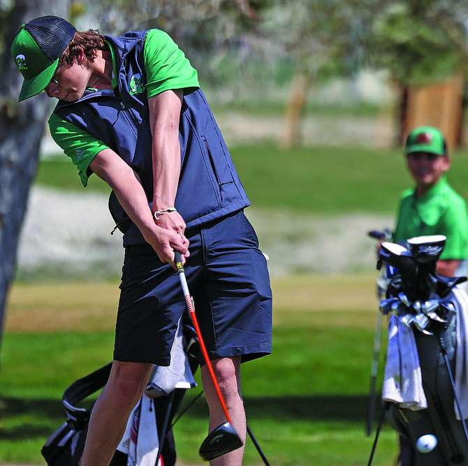 Fallon’s Dierks Hammon leads the team to a first-place finish in last Monday’s tournament at Spring Creek.