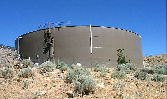 A Carson City water tank.