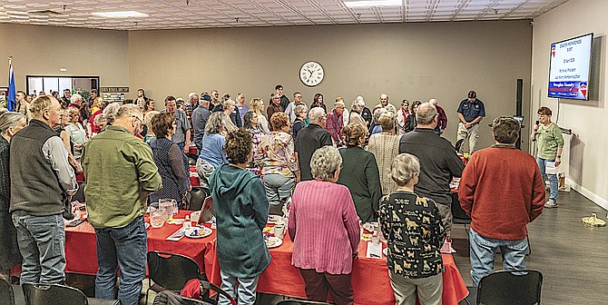 Virginia Starrett speaks at a preparedness event on April 20. Photo special to The R-C by Paige Shaw