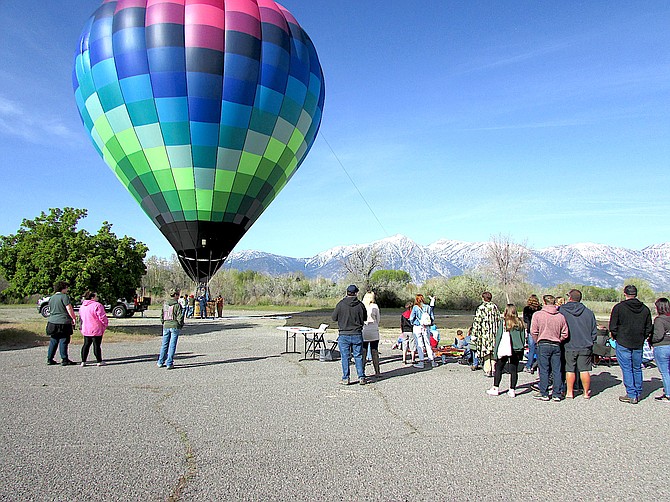 The second Hot Air for Hope Festival kicked off Thursday with a demonstration at Balloon Nevada for Douglas County homeschool students.
R-C Photo by Sarah Drinkwine