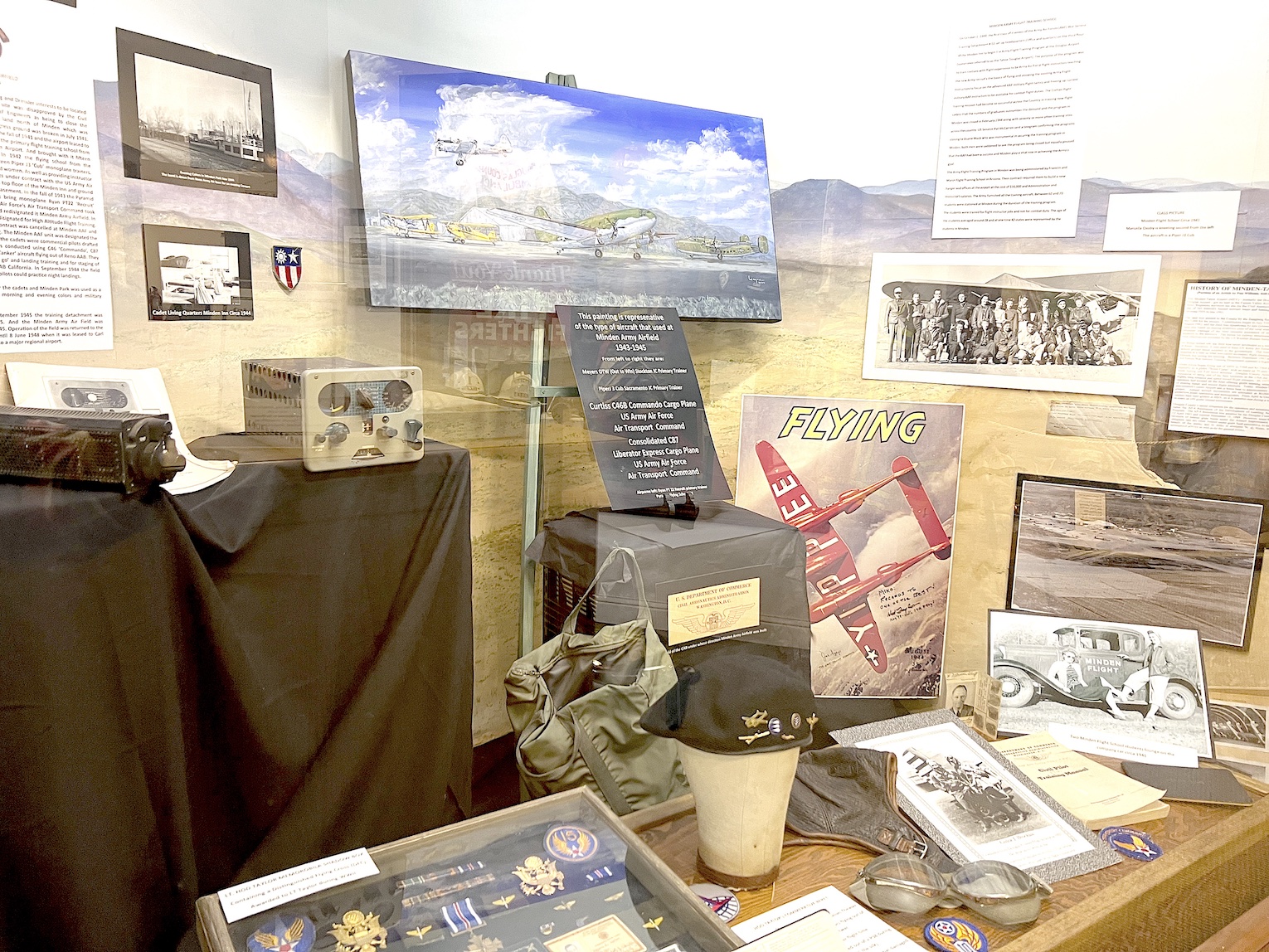 Minden-Tahoe Airport early days in exhibit at museum