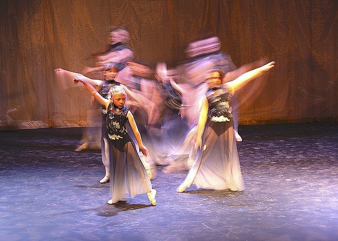 Dance School of Smith Valley students participate in Saturday's dress rehearsal in preparation for two shows 1 and 3 p.m. at the Jeannie Dini Theater in Yerington.