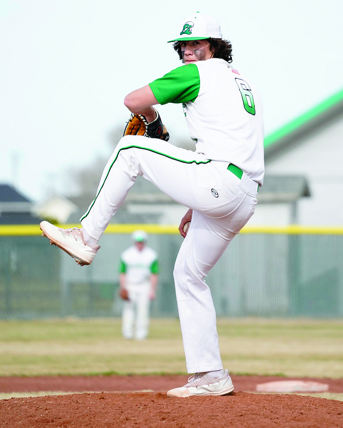 Fallon’s Baylor Sandberg helped the Greenwave grab the top seed for this week's Northern Region 3A baseball tournament.