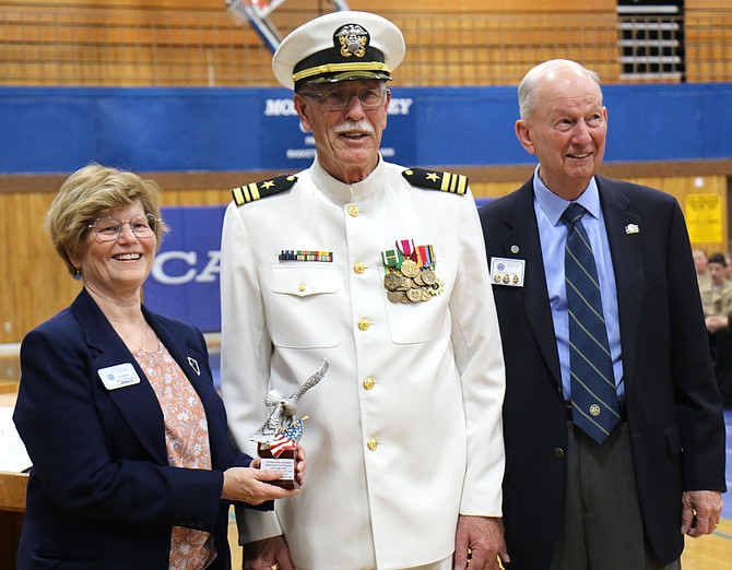 Carson High School’s Lt. Cmdr. Dan Meyer, senior naval science instructor, was honored by the Navy League of the United States Carson City Council number 347 during the school’s NJROTC annual awards ceremony on May 9, 2024.