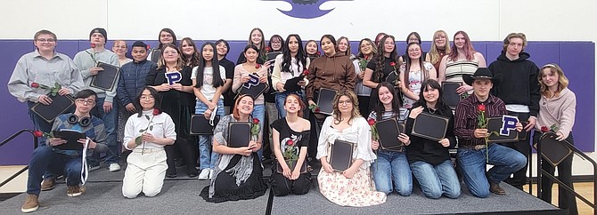 Thirty-eight Pioneer Academy students received awards for attendance, scholarship and excellence in the classroom during a ceremony on April 25.