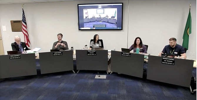 The Monroe School Board on May 13, 2024 as captured through a district board recording.