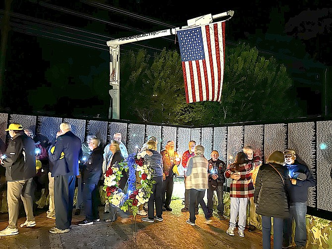 Around 300 people attended a barbecue and candlelight vigil at Eastside Memorial Park on Sunday night. Photo special to The R-C by Nadia Sandoval