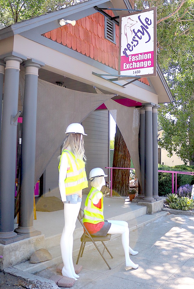 The spring fashion for downtown Gardnerville will be helmets and reflective safety vests during reconstruction of Highway 395 this summer.