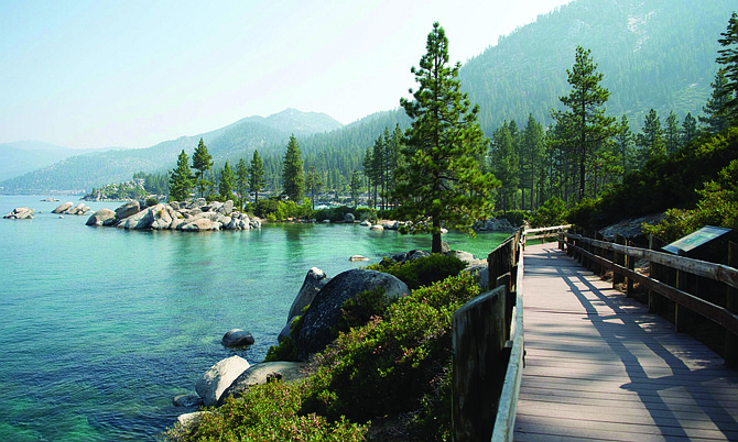 Sand Harbor State Park in Lake Tahoe on Aug. 17, 2018.