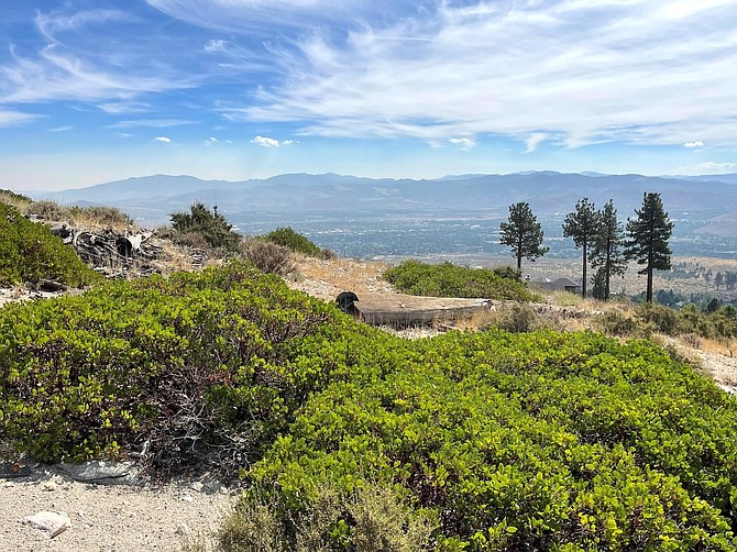 A vantage point in the Ash Canyon area of west Carson City.