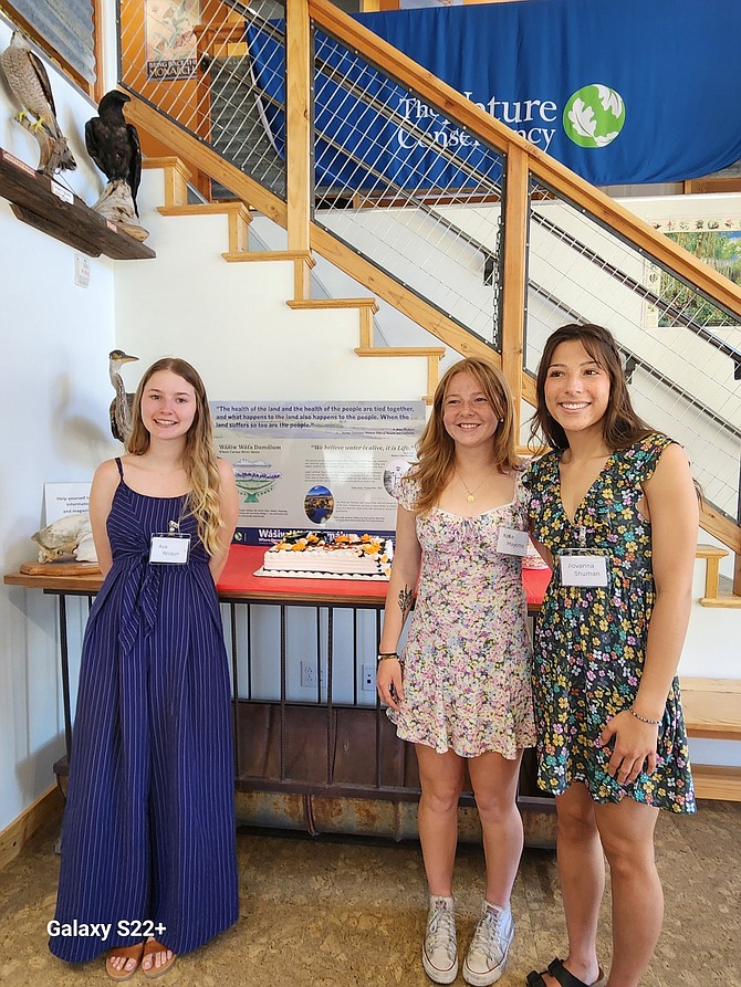 Recipients for the 2024 University Women’s Club of Carson Valley scholarships are Ava Wilson, Kalie Mayotte, and Jiovanna Shuman.