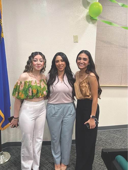 Left Maria Ramirez, Middle Jocelyn Cabrera, Right Evelyn Felipe