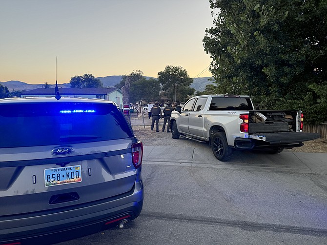 Carson City Sheriff's deputies detain juvenile suspects in a shooting incident that left one youth with a leg wound on the Fourth of July. The investigation continues.